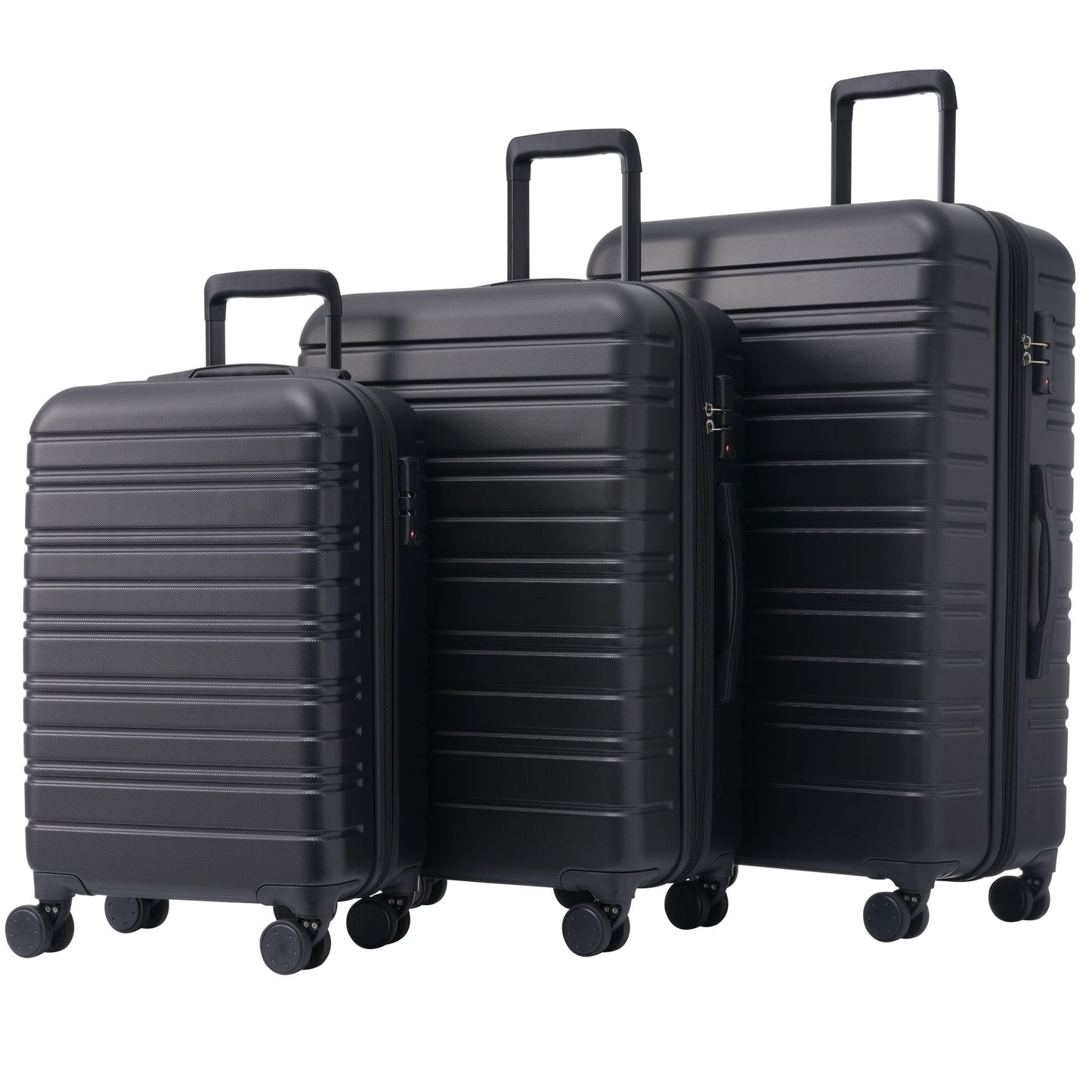 (Z)M-L-XL Set High-Quality ABS Suitcase Set - Robust 3-Piece Travel Collection For Stylish and Safe Journeys