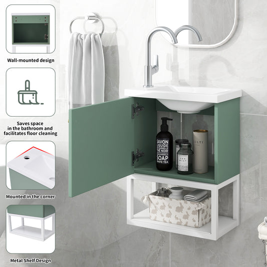 （Z）Bathroom furniture washbasin with vanity Vanity unit Vanity unit hanging Small guest bathroom furniture