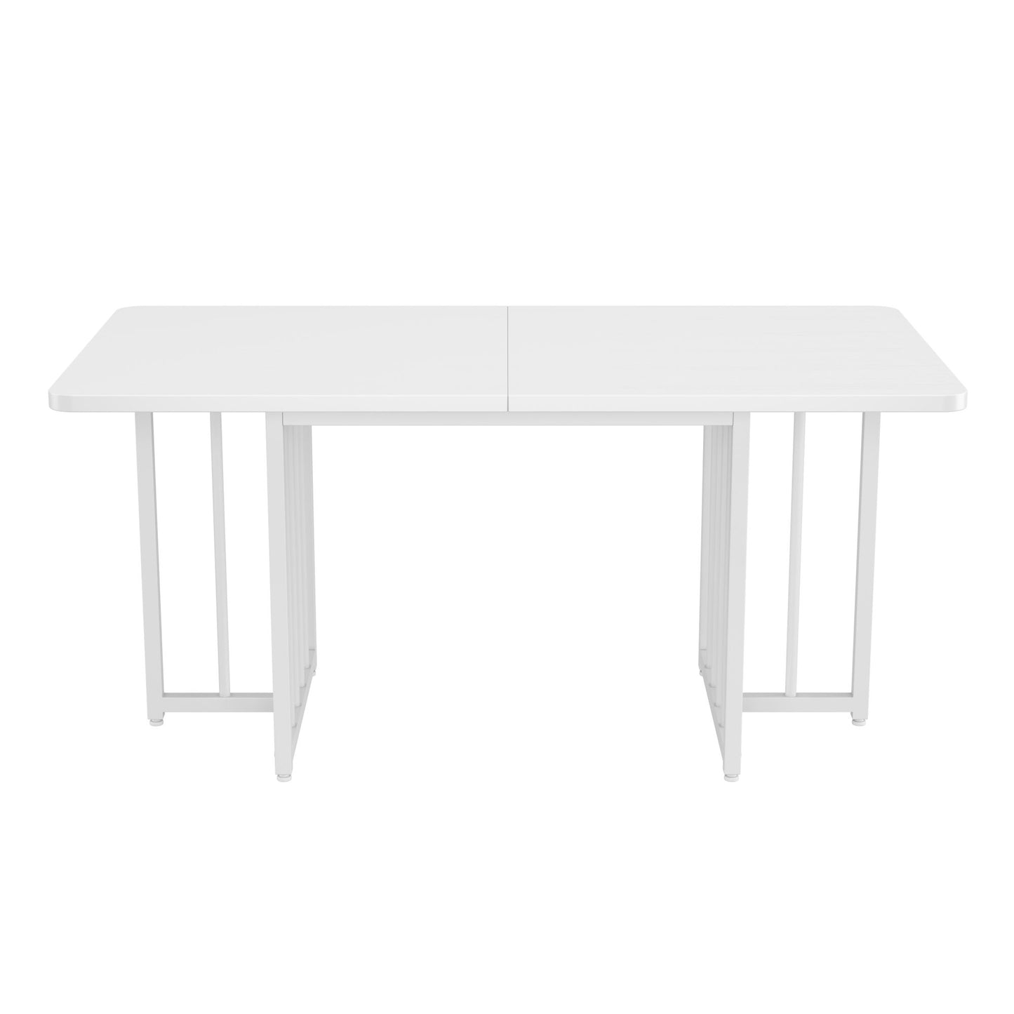 Sleek White Modern Dining Table