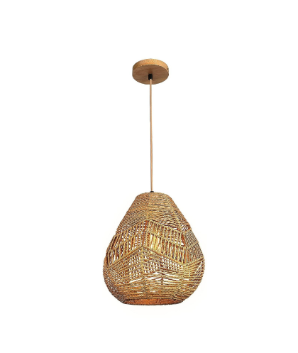 Natural Fibre Lamp Handmade Rattan Decorative Chandelier