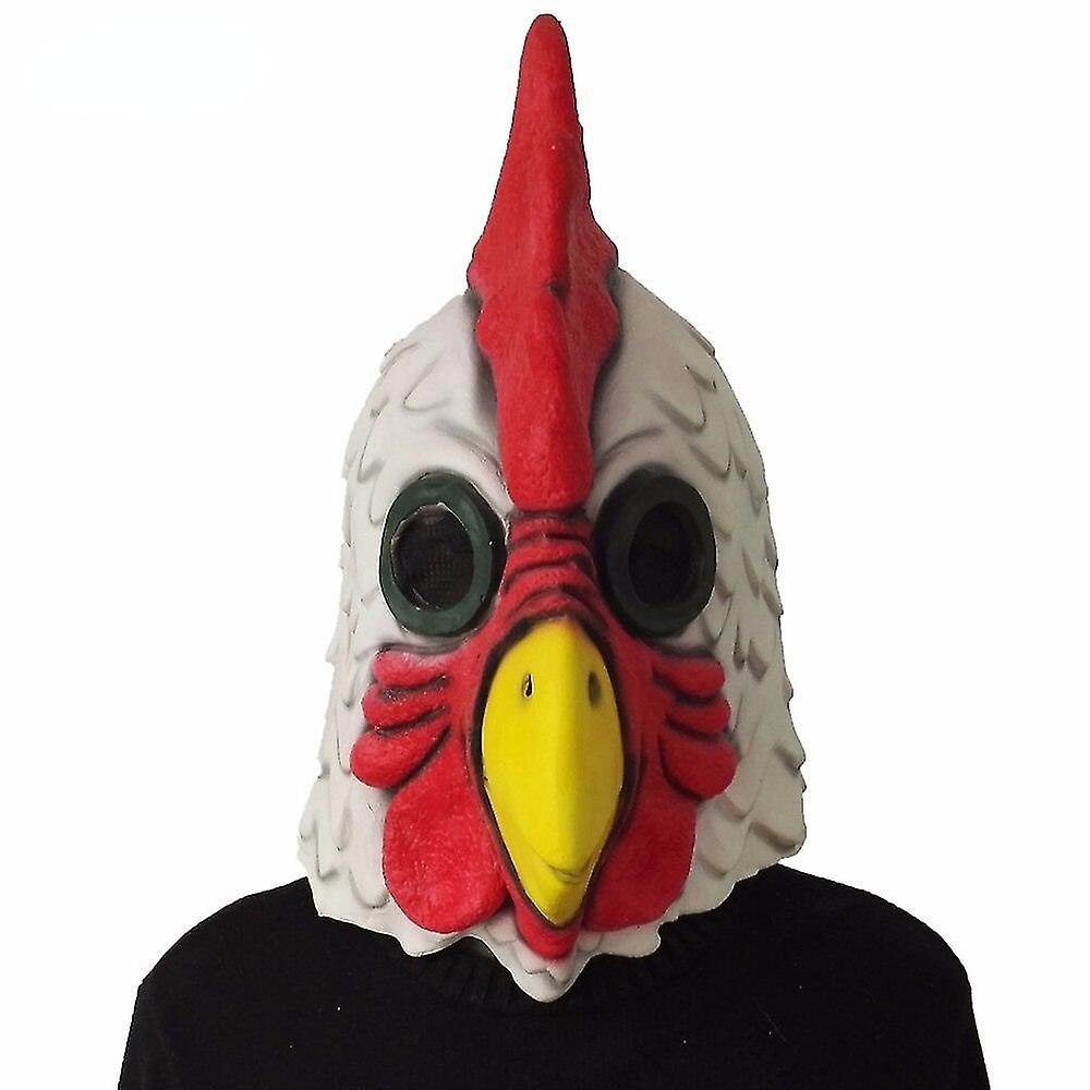 (Y)Rooster Mask Adults Mad Chicken Cockerel Mask Halloween Scary Funny Masquerade Cosplay Mask