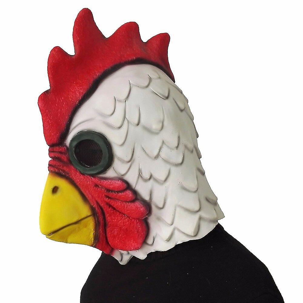 (Y)Rooster Mask Adults Mad Chicken Cockerel Mask Halloween Scary Funny Masquerade Cosplay Mask