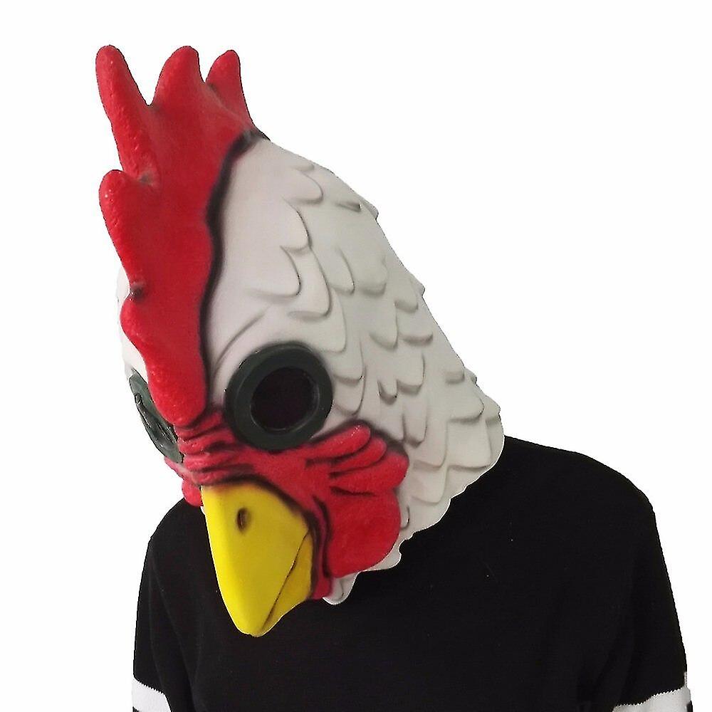 (Y)Rooster Mask Adults Mad Chicken Cockerel Mask Halloween Scary Funny Masquerade Cosplay Mask