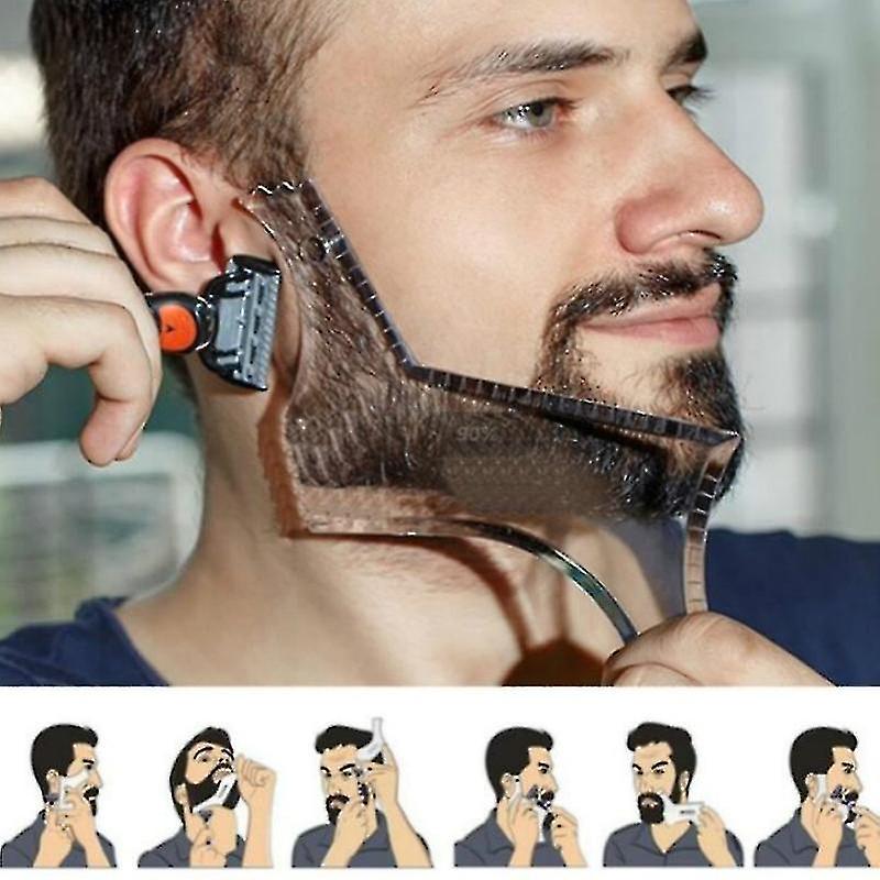 (Y)Men Beard Template Stylingtool Double Sided Beard Shaping Comb Beauty Tool Shaving Hair Removal Razor Tool For