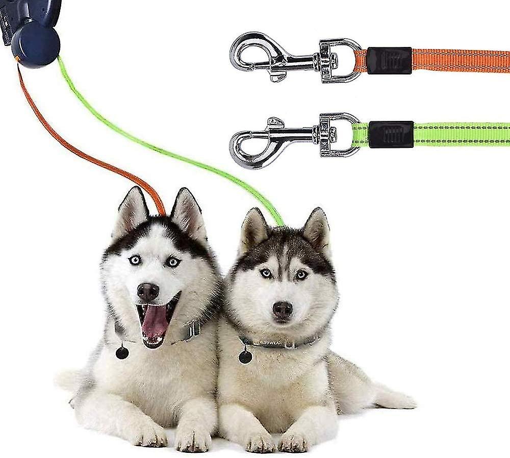 (Y)Double Retractable Dog Lead, Double Leash For Two Dogs Flexible Double Dog Lead