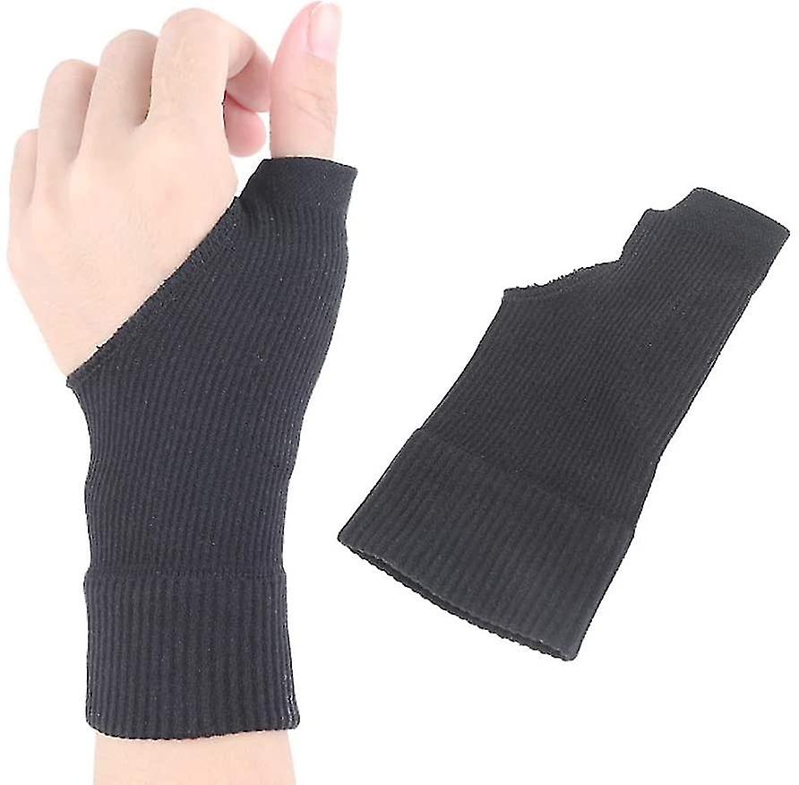 (Y)1pair Of Breathable Wrist Thumb Brace Sleeve Wrist Support Splint Wrap With Thumb Hole