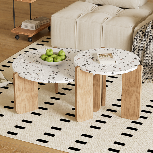 (Z)Modern Coffee Table Side Table Coffee Table Set For Living Room Sofa Side Table And Balcony set of 2