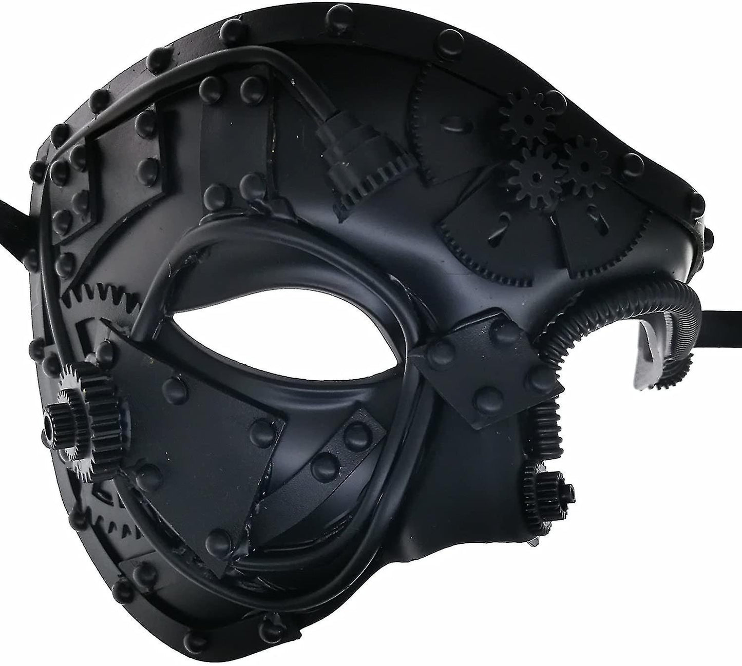 (Y)Metal Cyborg Mask, Masquerade Mask For Halloween Costume Party/phantom Of The Opera/mardi Gras Ball