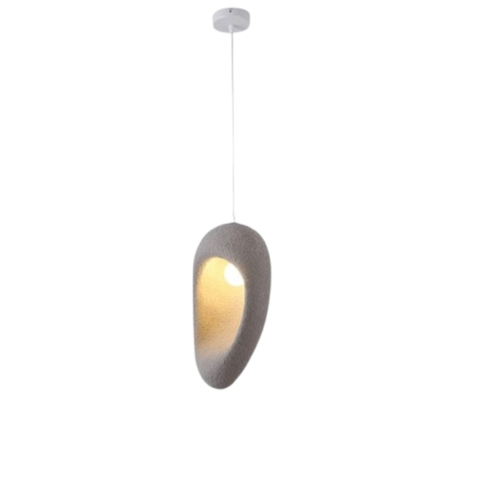 (Z)Wabi-Sabi Style Resin Pendant Light, Interpreting the Aesthetics of Rustic and Tranquil Light and Shadow