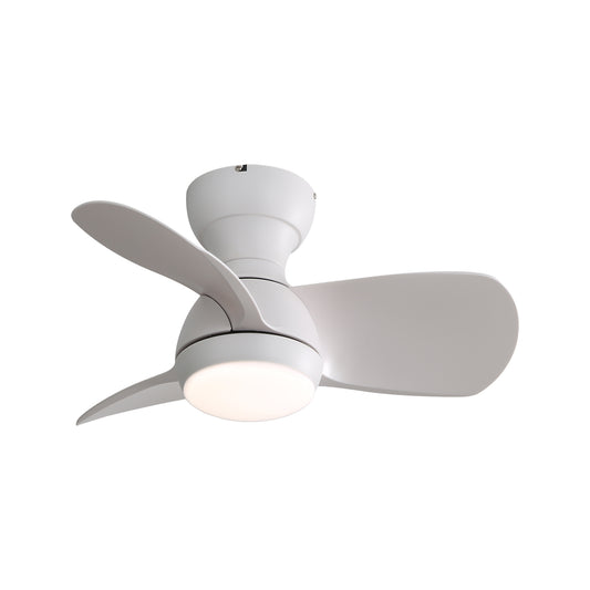 23-Inch Mini LED Ceiling Fan with 3-Color Dimmable Light, 3 ABS Blades, DC Motor, Remote Control for Bedroom