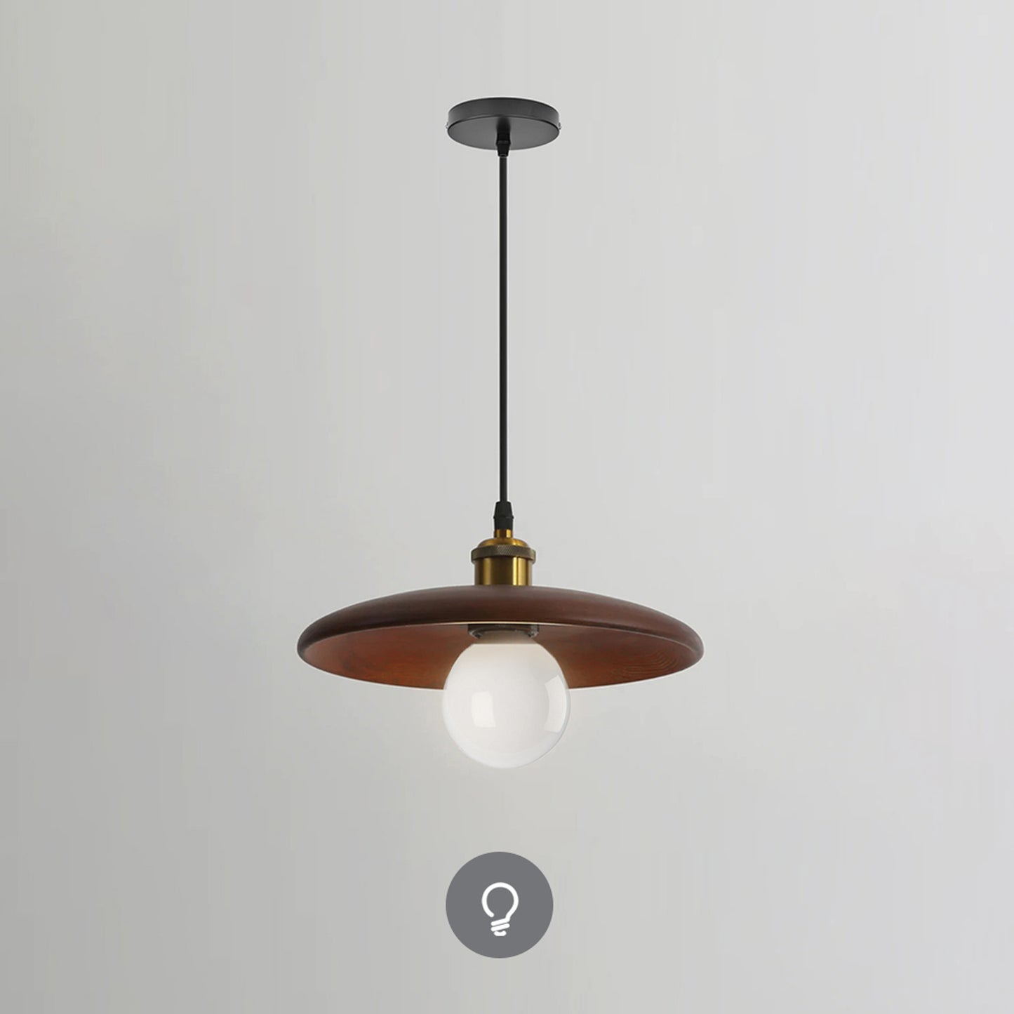 (M)Small Pendant Lighting Brown Bedside Chandelier For Dining Room Bedroom