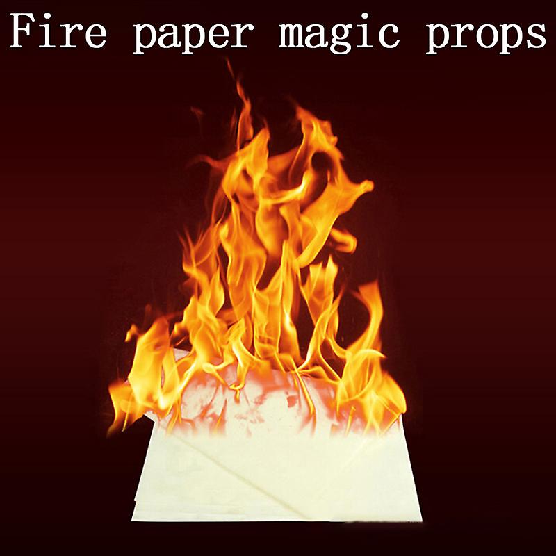 (Y)30pcs 20*25cm Fire Paper Flash Flame Paper Fire Paper Magic Props Effect Shock