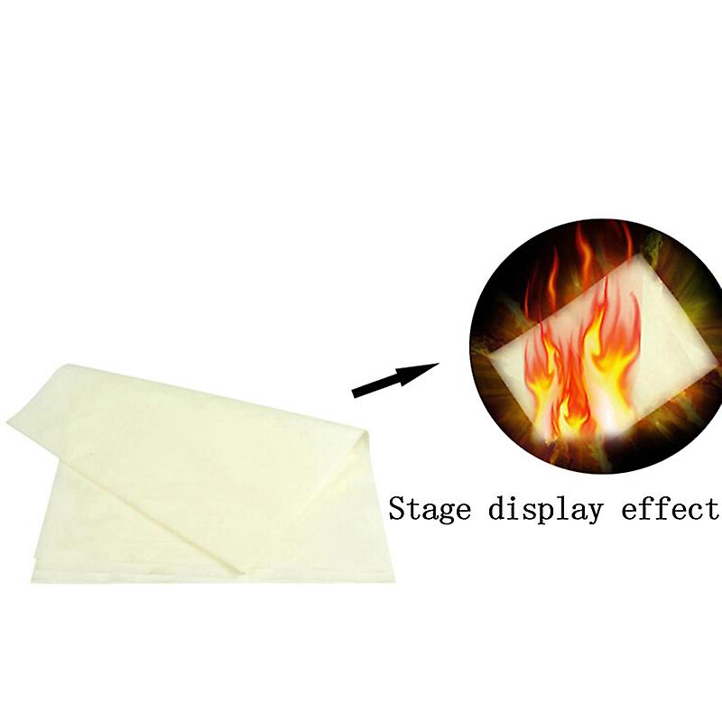 (Y)30pcs 20*25cm Fire Paper Flash Flame Paper Fire Paper Magic Props Effect Shock