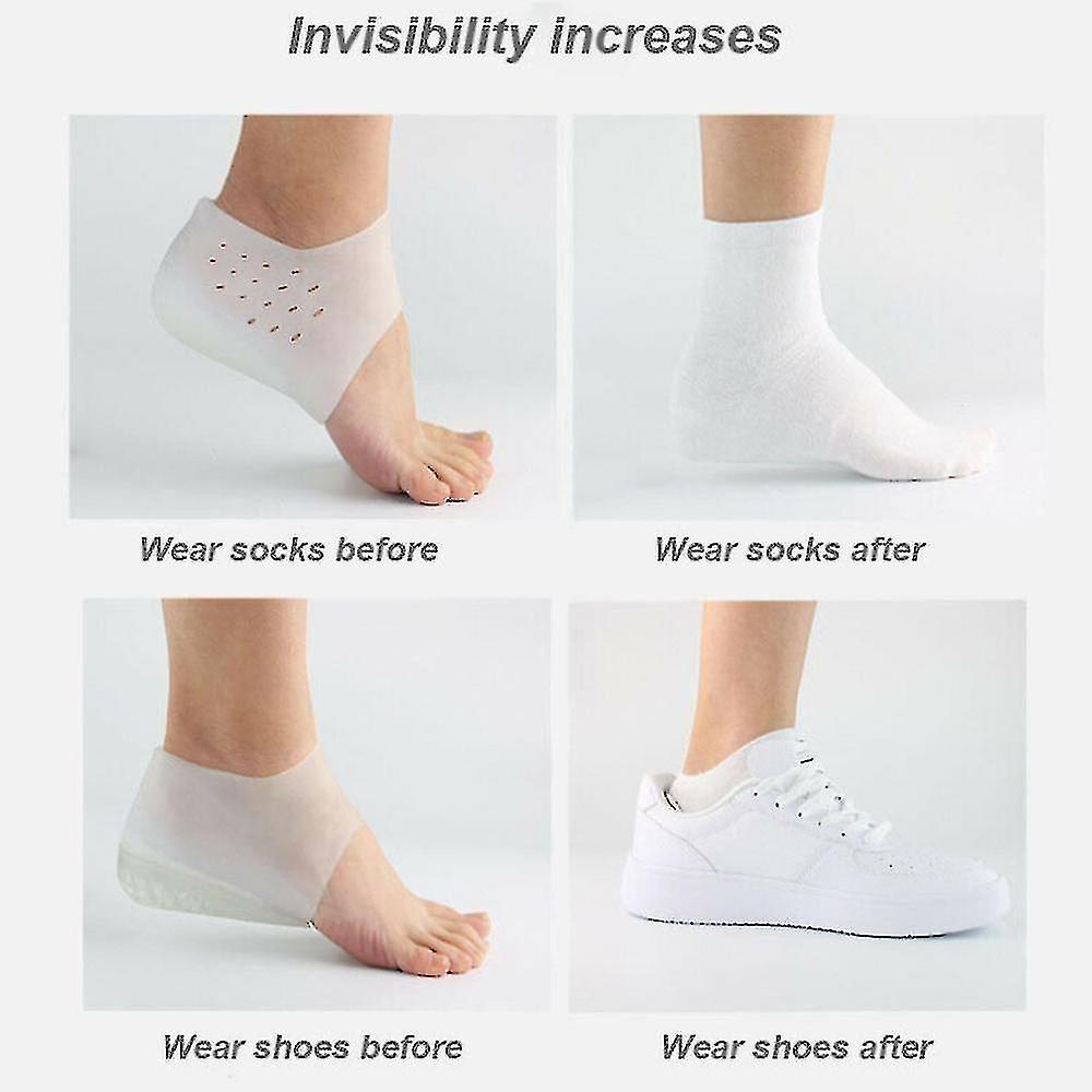 (Y)5cm Footbed Enhancers Invisible Height Increase Insoles Pad