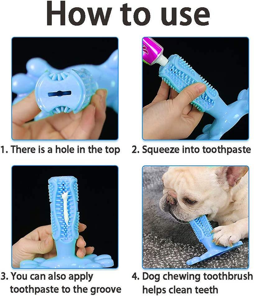 (Y)Dog Chew Toothbrush Teeth Stick Toothbrush Cleaning Toys, Pet Dental Oral Care, Natural Rubber Bite Resistant Chew Dog Toys