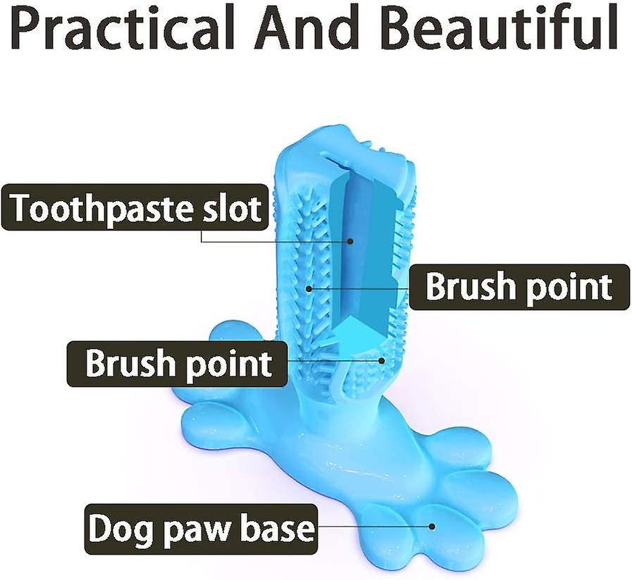 (Y)Dog Chew Toothbrush Teeth Stick Toothbrush Cleaning Toys, Pet Dental Oral Care, Natural Rubber Bite Resistant Chew Dog Toys