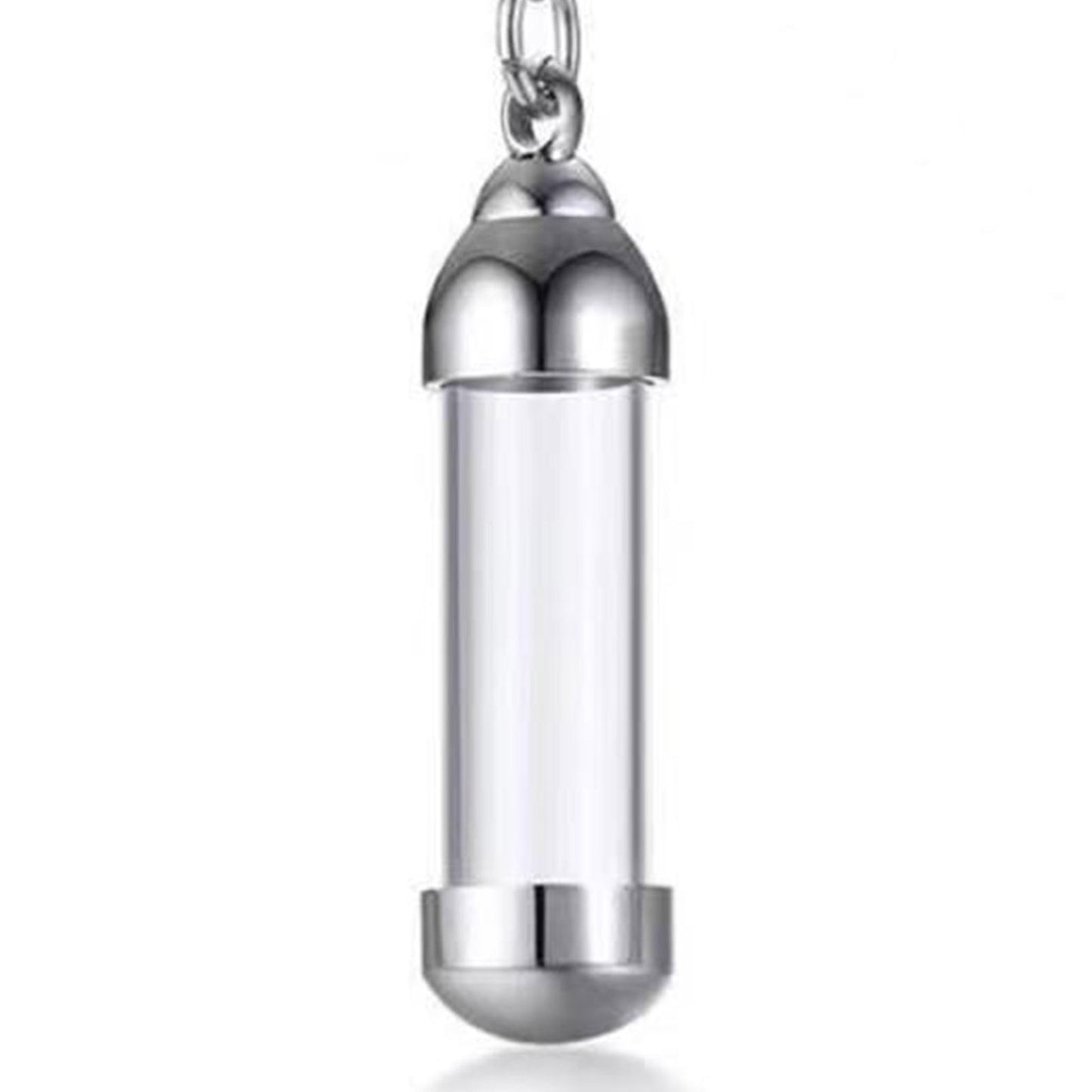 (Y)Blood Vial Necklace Cremation Urn Necklace Ashes Holder Tube Necklace Pendant