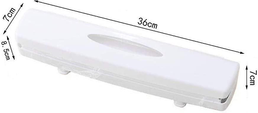 (Y)Food Wrap Or Aluminum Foil Dispenser In White, Plastic, 30 Cm