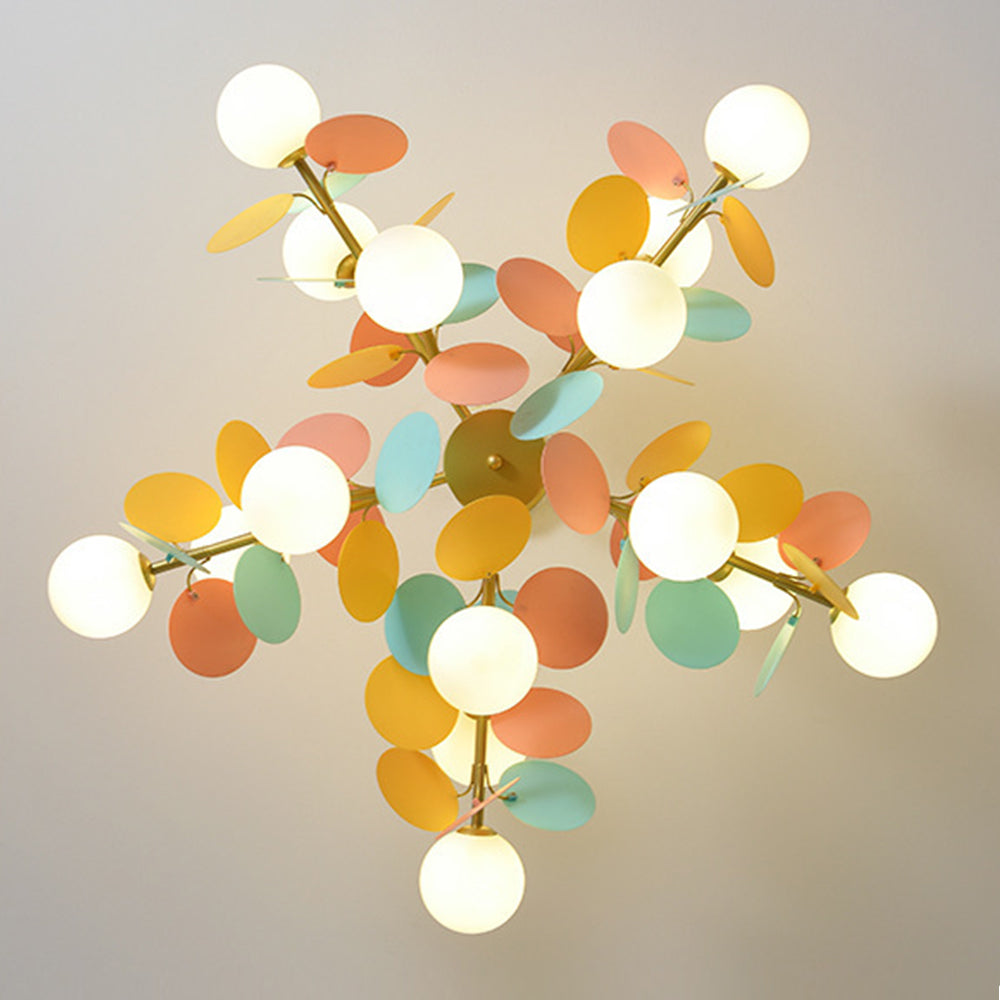 (M)Coloful Glass Pendant Light for Living Room/Bedroom