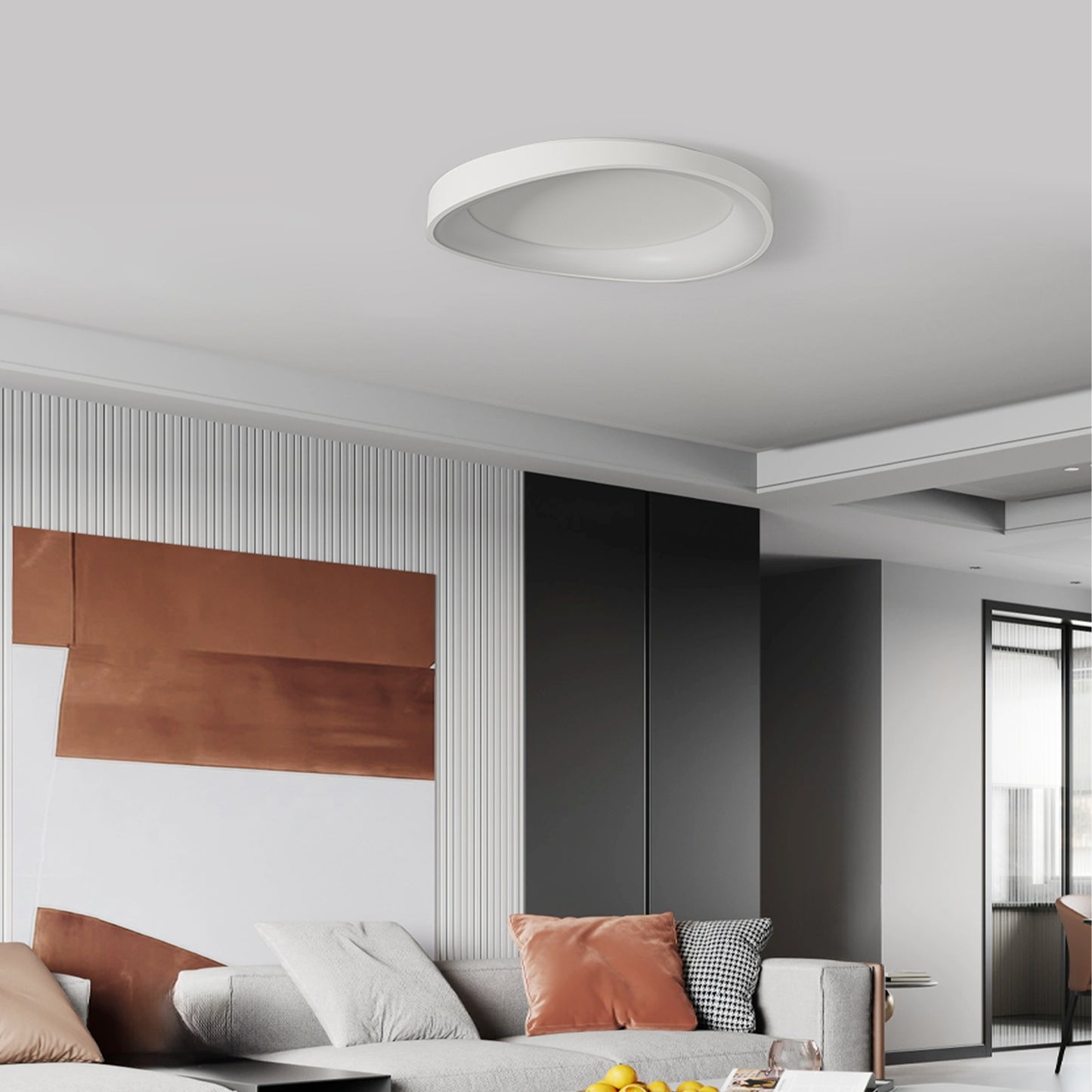 (N) ARTURESTHOME Nordic Modern Style Indoor LED Tri-colour Changing Light Ceiling Light