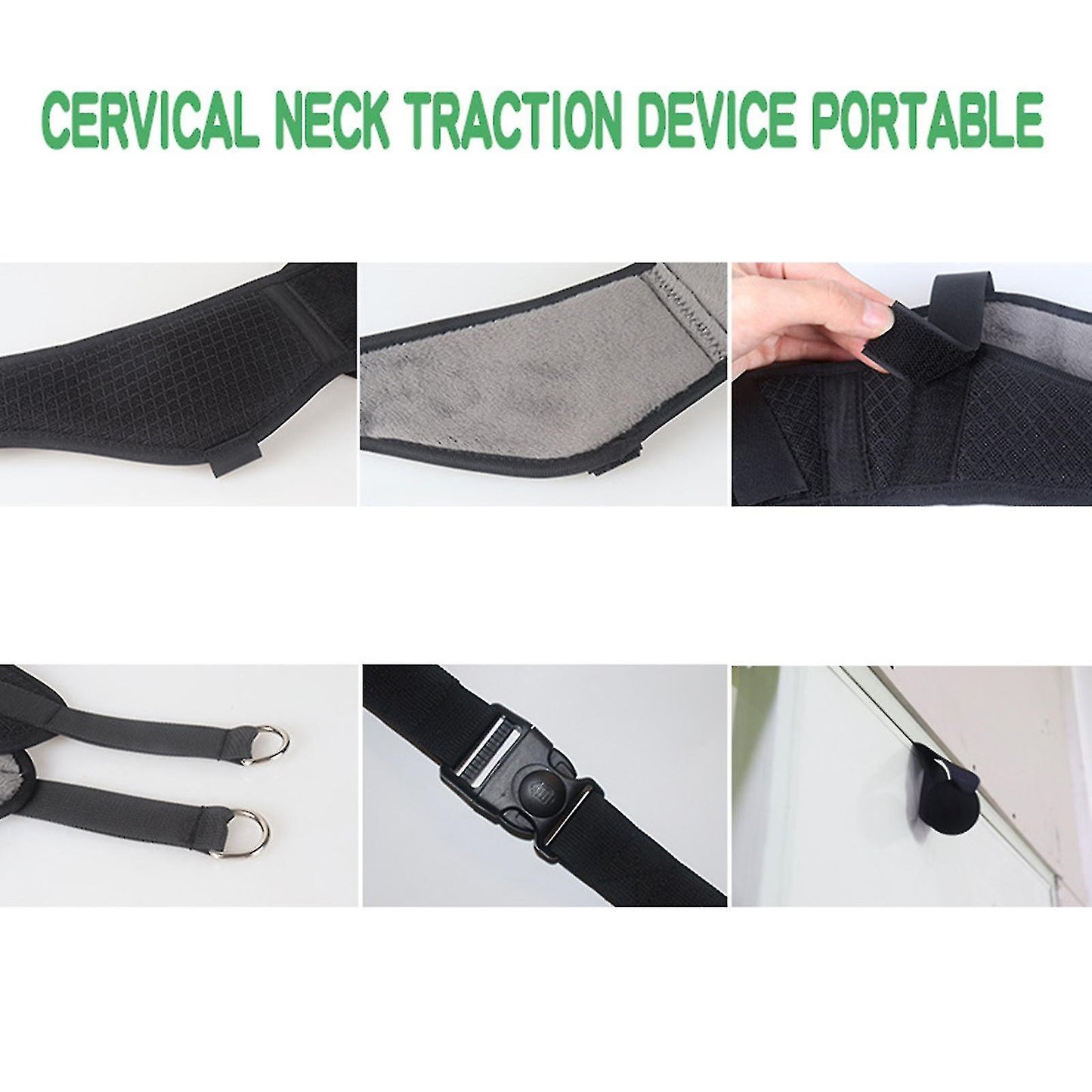 (Y)Cervical Neck Traction, Portable Home Neck Traction Device Neck Stretcher For Spinal Neck Pain Relief