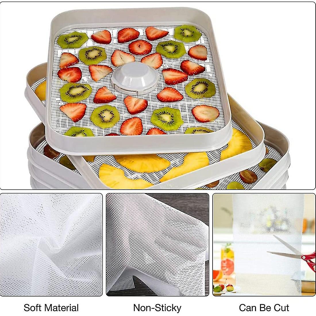 (Y)Dehydrator Sheet For Food Dehydrator,10 Pcs 29x37cm , Silicone Sheets, Fruit Dehydrator Mats, Silic