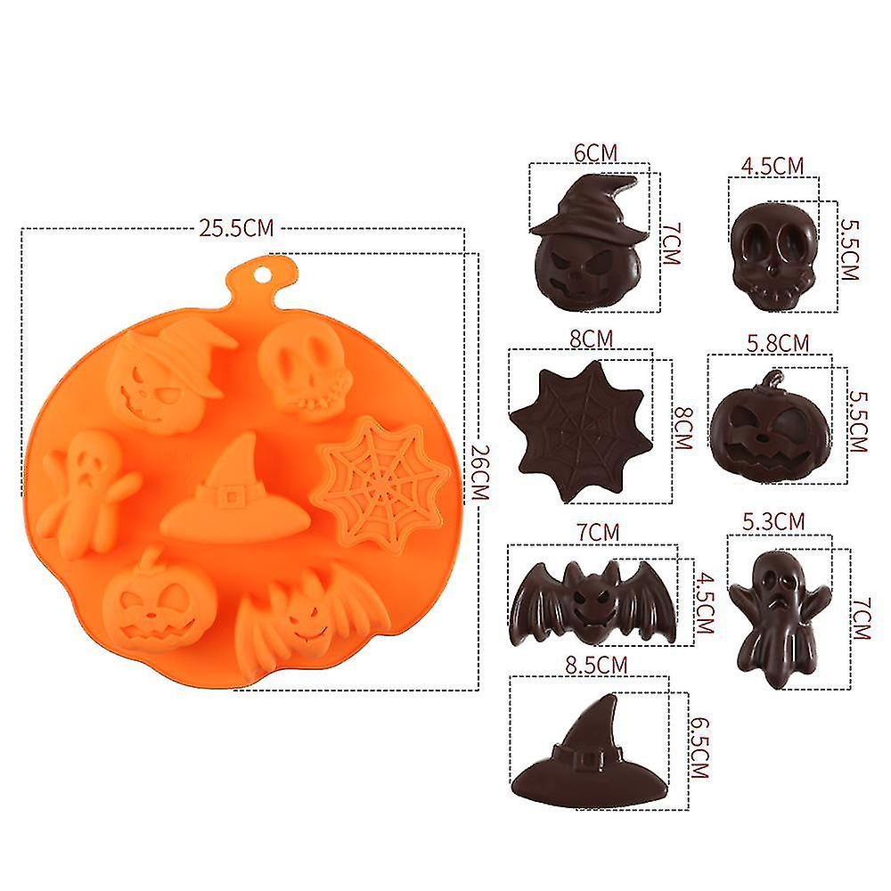 (Y)2PCS Halloween Food Mold Spooky Halloween Shaped Ice Cube Tray / Food Molds - Fun Scary Designs