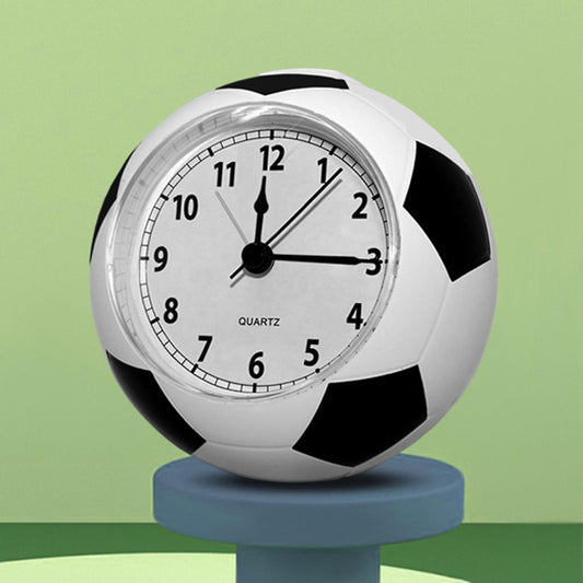 (Y)Boys Gift Creative Football Alarm Clock Desk Clock For Bedroom Home Decoration