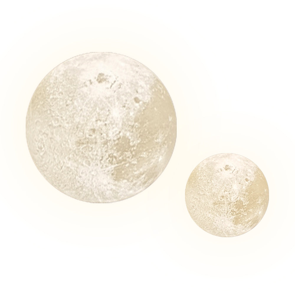 (M)Moon Ceiling Lighting Fixture White Globe Ceiling Lamp for Kids Room/Bedroom