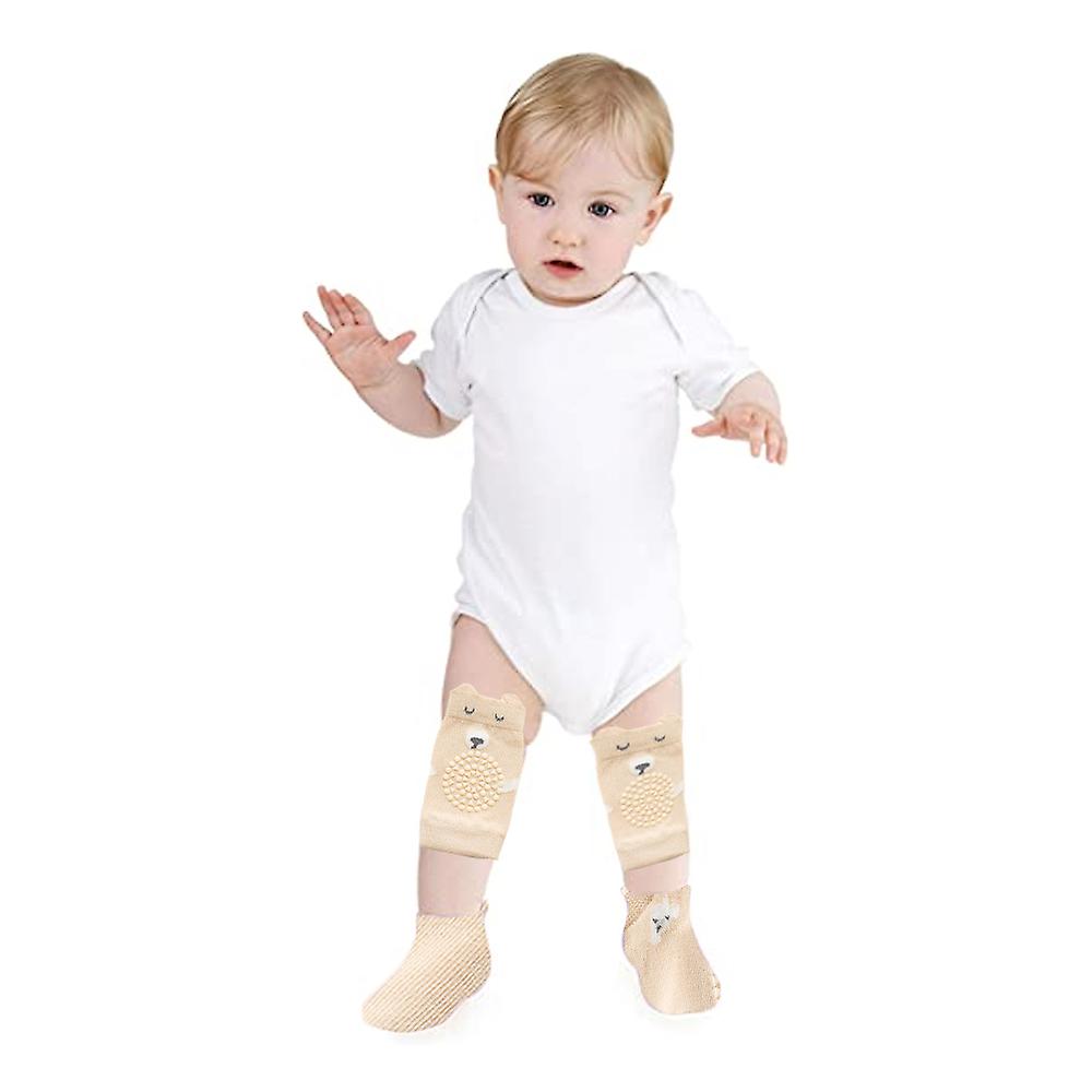 (Y)Baby Crawling Anti-slip Knee Pads And Anti-slip Baby Socks Set