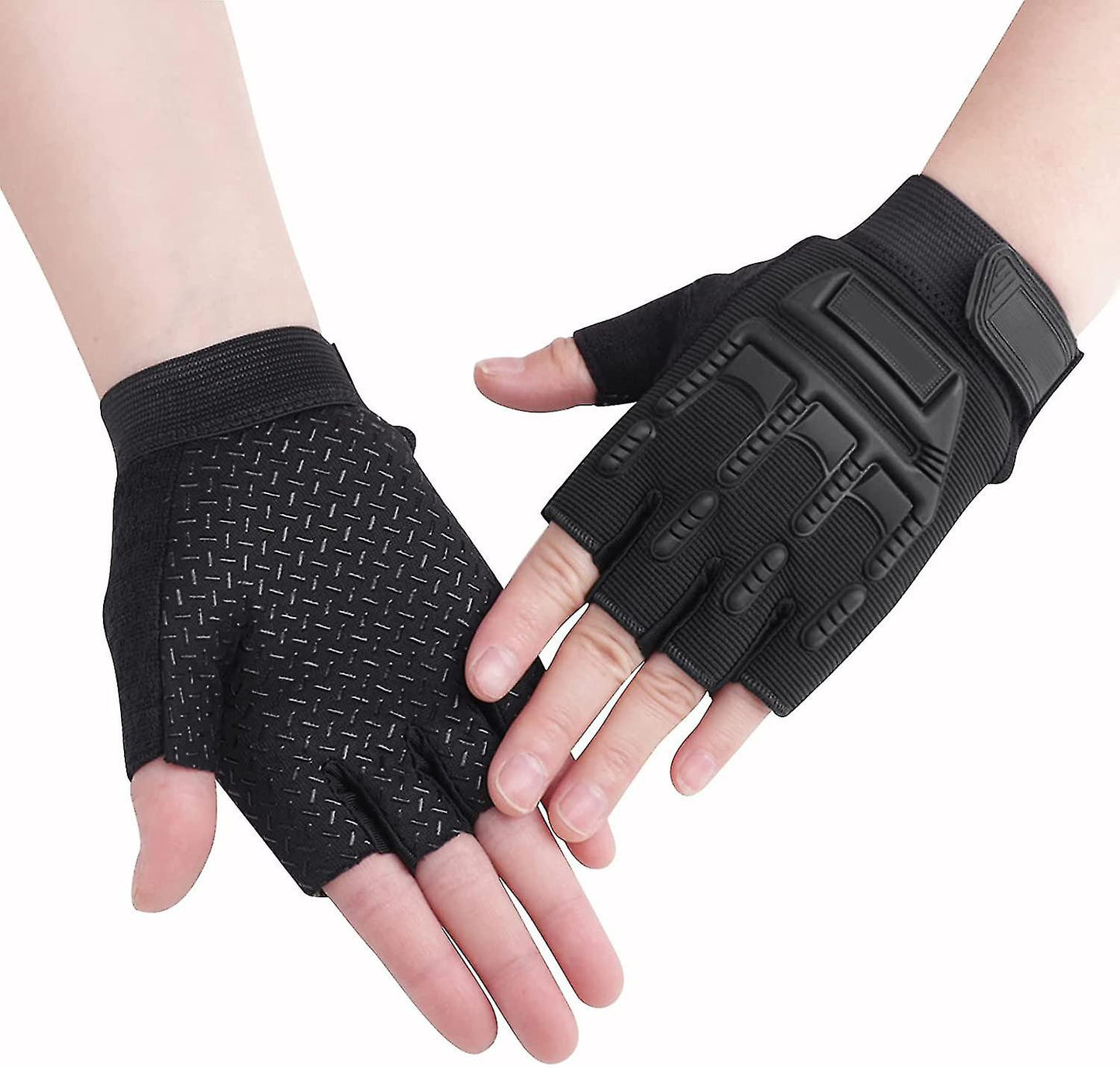 (Y)Kids Half Finger Sports Gloves With Grip - Non-slip Gel , For Cycling, Fishing, Climbing, Gymnastics Glove For Boys Girls