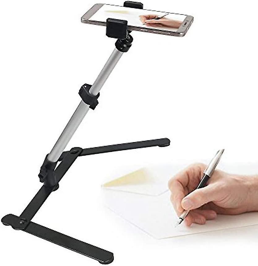 (Y)Adjustable Phone Tripod, Phone Stand For Recording, Overhead Phone Mount, Tabletop Tripod Sketching Cooking Recording