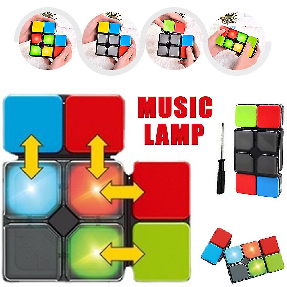 (Y)Music Magic Cube Handheld Electronic Game Devil's Cube Kids Logic Puzzle With 4 Modes