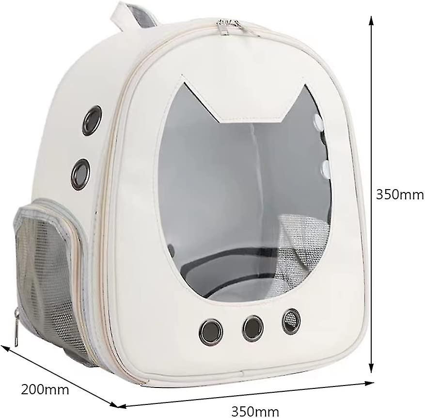 (Y)Cat and Dog Transport Bag, Transparent Pet Outdoor Travel Backpack, Portable Cat Travel Breathable Tote Bag