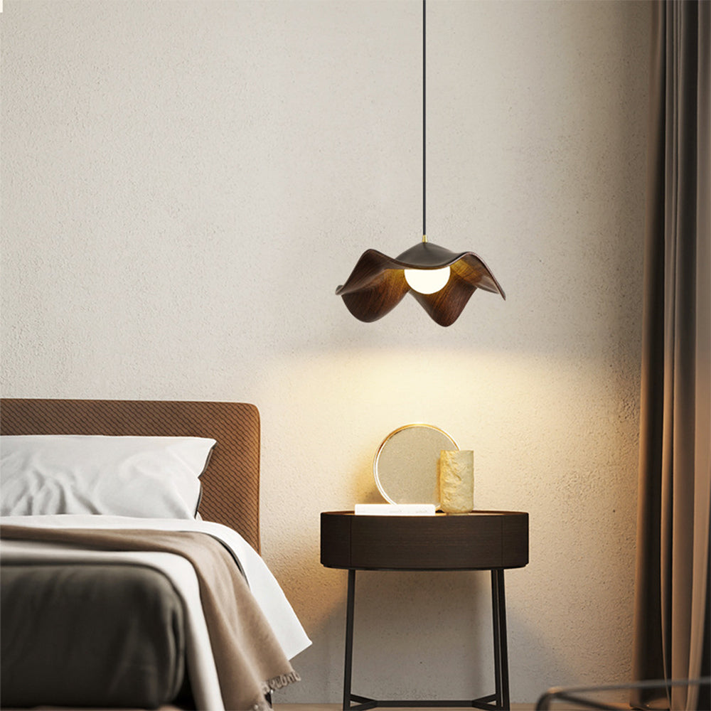 (Z)Log-grain color pendant light, Nordic style, ceiling-mounted lighting fixture