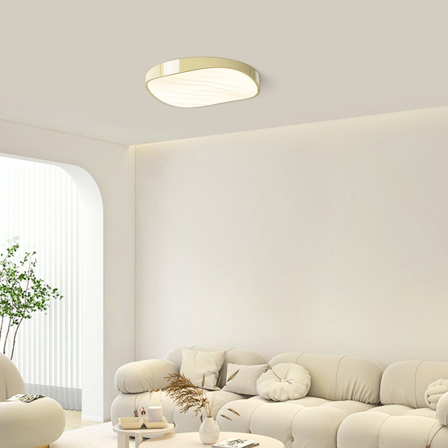 (N) ARTURESTHOME French Creative Cream Style LED Ceiling Light