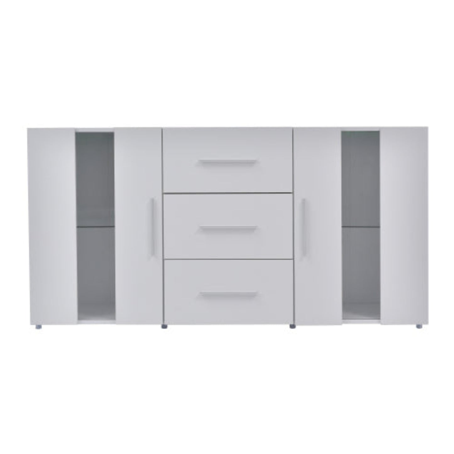 140cm LED-lit Sideboard,Storage Cabinet, Chest of Drawers, for Living Dining Room