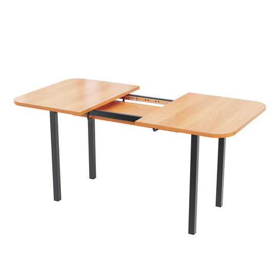 Classic Wood-Colored Extendable Dining Table