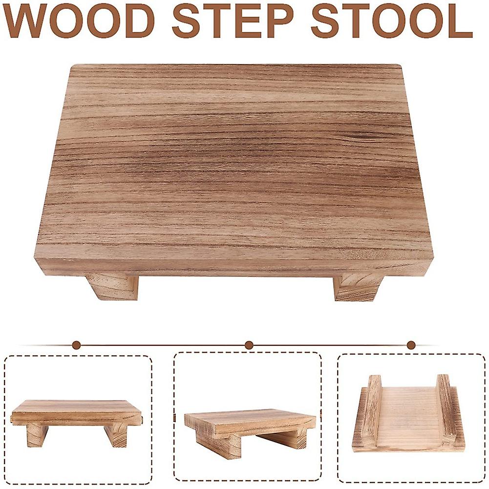 (Y)Wooden Step Stool for Adults, Bed Stool for High Beds, Kitchen, Bathroom, Closet, Great Wood Step S