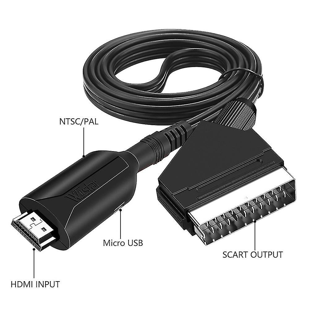 (Y)Hdmi To Scart Cable 1 Meter Long Direct Connection