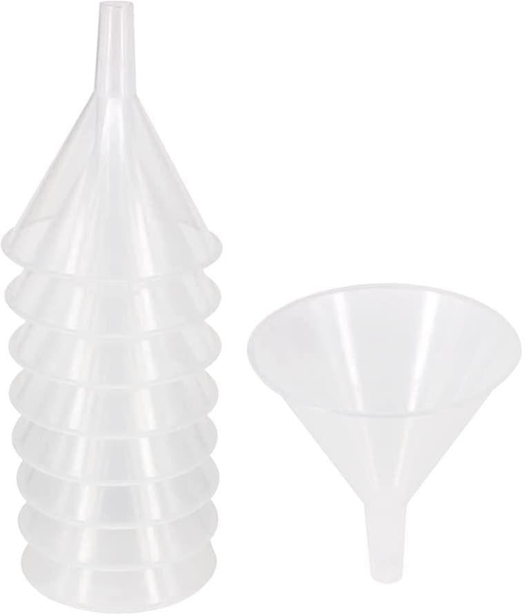 (Y)100pcs 4cm Multi-purpose Plastic Funnels With Long Spoutfood Grade Plastic