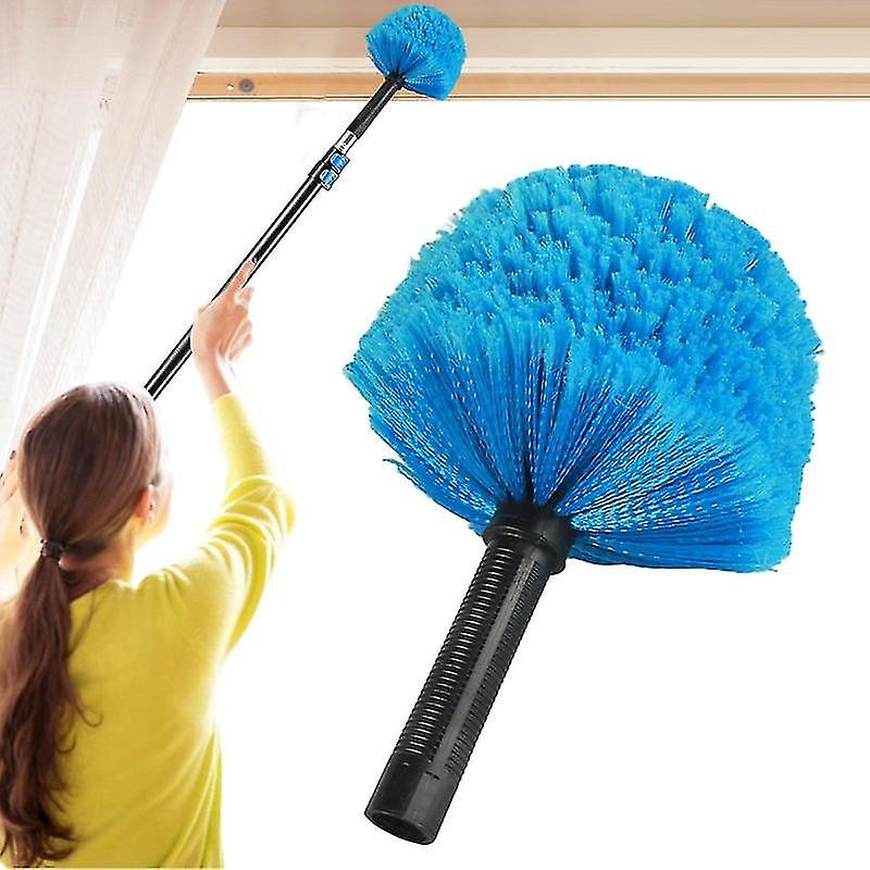 (Y)Extendable Cobweb Duster Screw On Webster Head Fits Standard Us 3/4 Inch Acme Threaded Poles Indoor & Outdoor Use