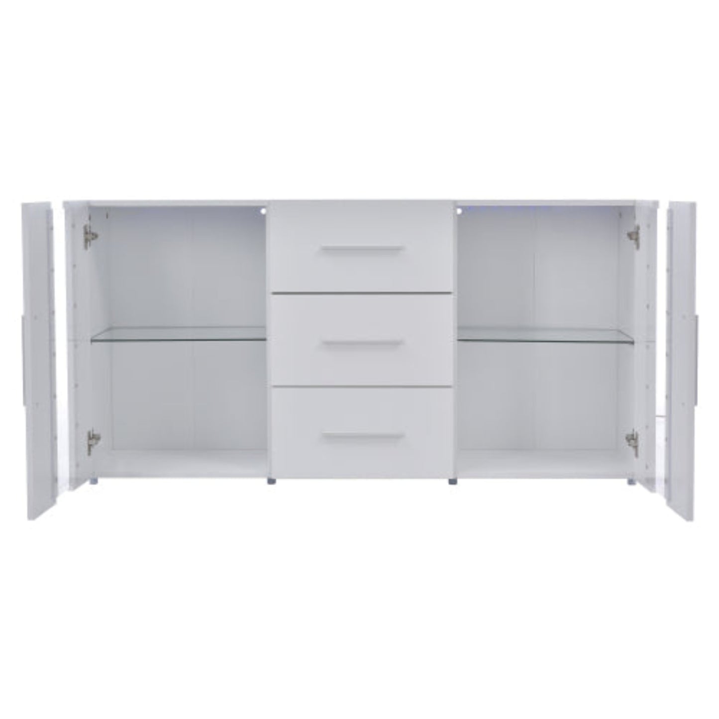 140cm LED-lit Sideboard,Storage Cabinet, Chest of Drawers, for Living Dining Room