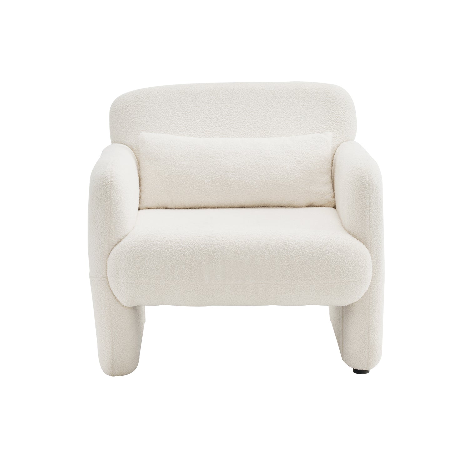 Leisure Chair Armchair Teddy Velvet Sofa Chair Upholstered Chair Single Sofa Chair Armchair