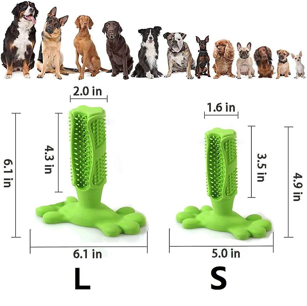 (Y)Dog Chew Toothbrush Teeth Stick Toothbrush Cleaning Toys, Pet Dental Oral Care, Natural Rubber Bite Resistant Chew Dog Toys