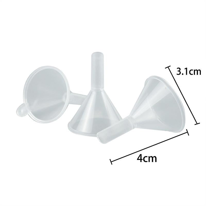 (Y)100pcs 4cm Multi-purpose Plastic Funnels With Long Spoutfood Grade Plastic