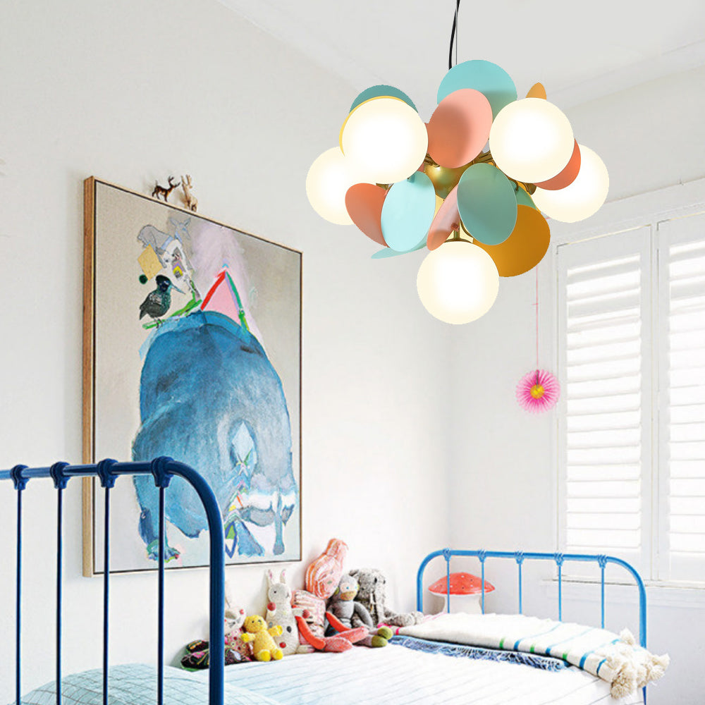 (M)Coloful Glass Pendant Light for Living Room/Bedroom