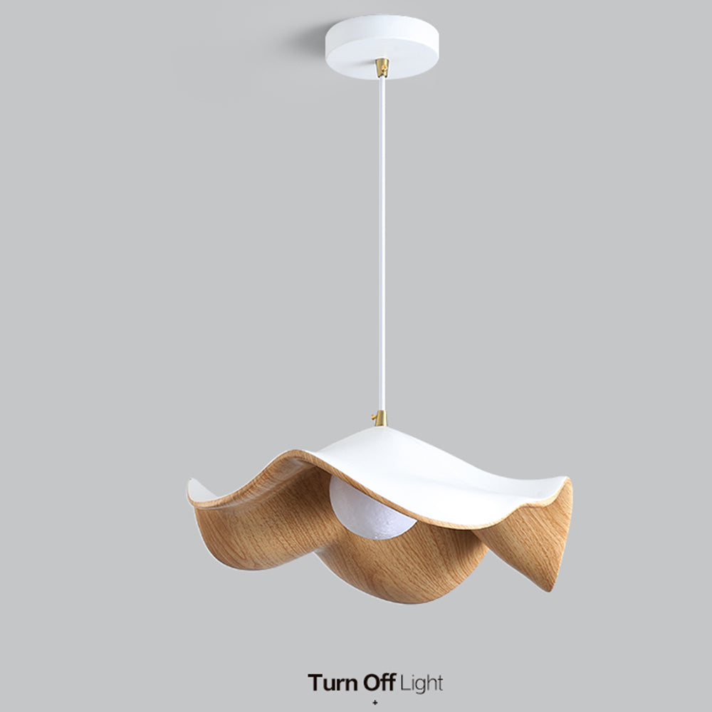 (Z)Log-grain color pendant light, Nordic style, ceiling-mounted lighting fixture