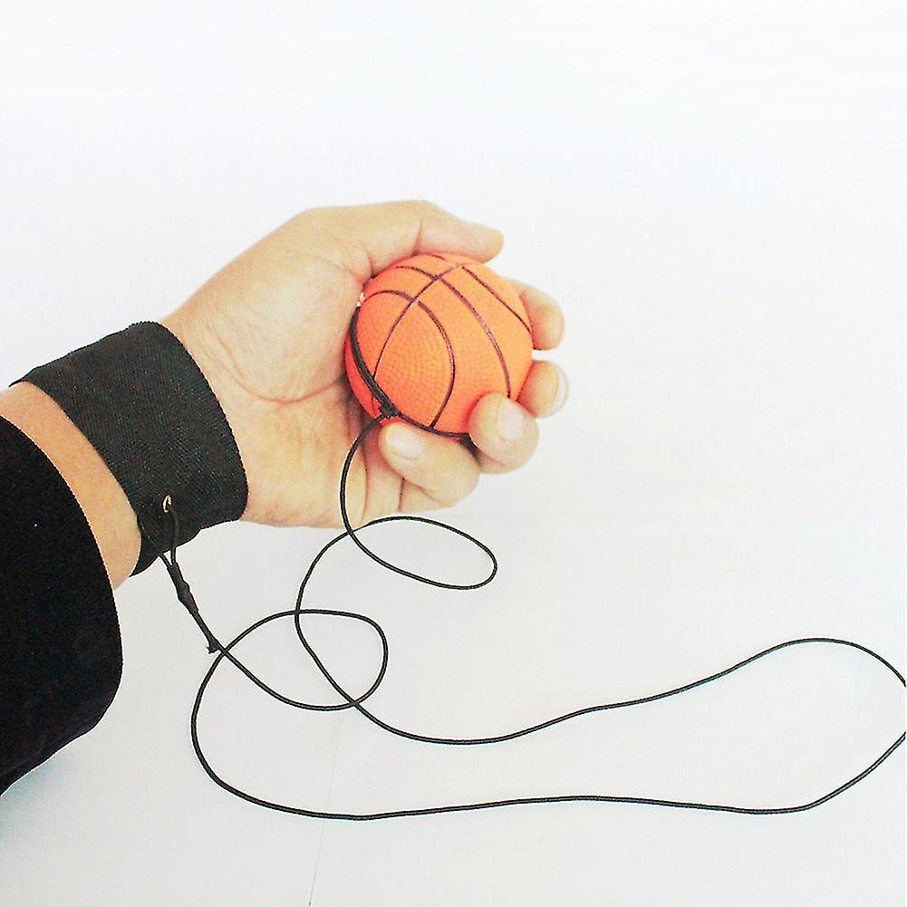 (Y)Sinknap Bouncy Wrist Band Rubber Ball Elastic String Rebound Finger Exercise Sport Toy