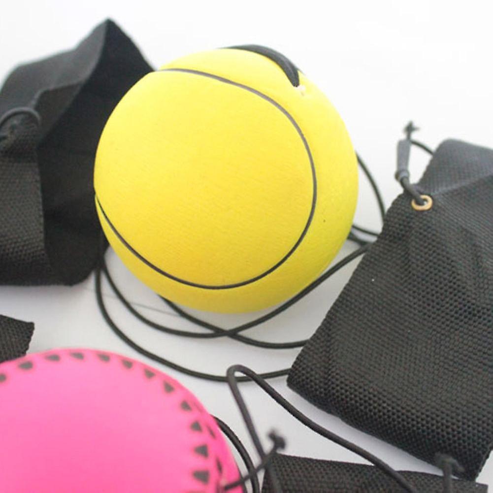 (Y)Sinknap Bouncy Wrist Band Rubber Ball Elastic String Rebound Finger Exercise Sport Toy